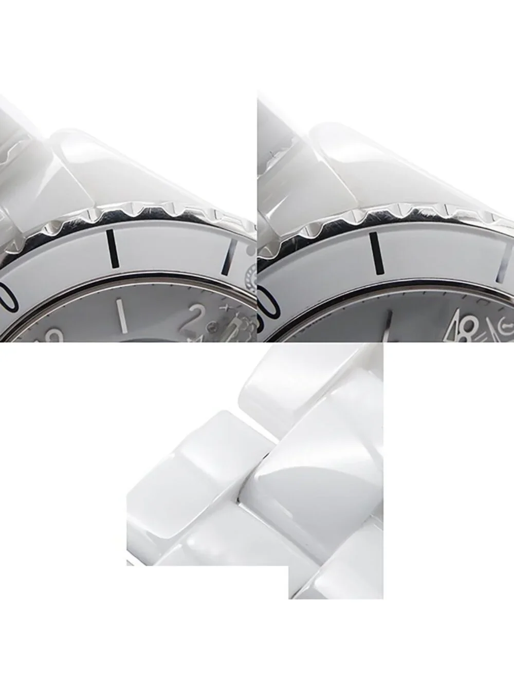 Chanel 20 White Ceramic SS Diamond World Book Limited 38 Watch